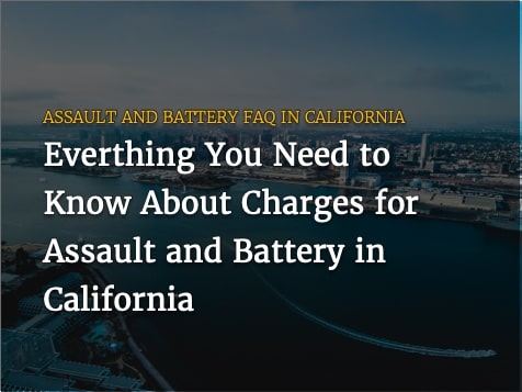 assault and battery jail time in California
