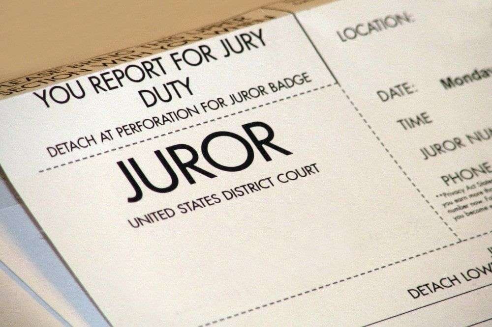 what happens if you don't go to jury duty in california