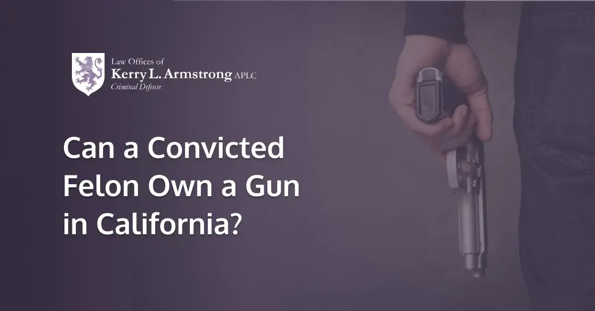 Can a Convicted Felon Own Gun Ammunition in California? - Law