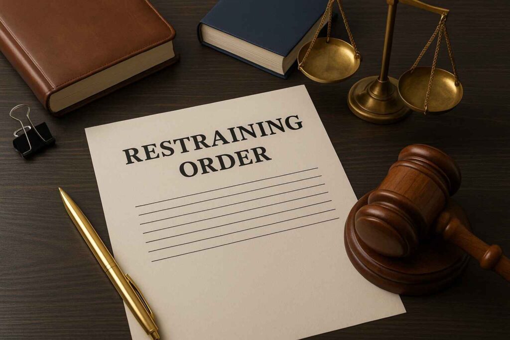 what proof do you need for a restraining order